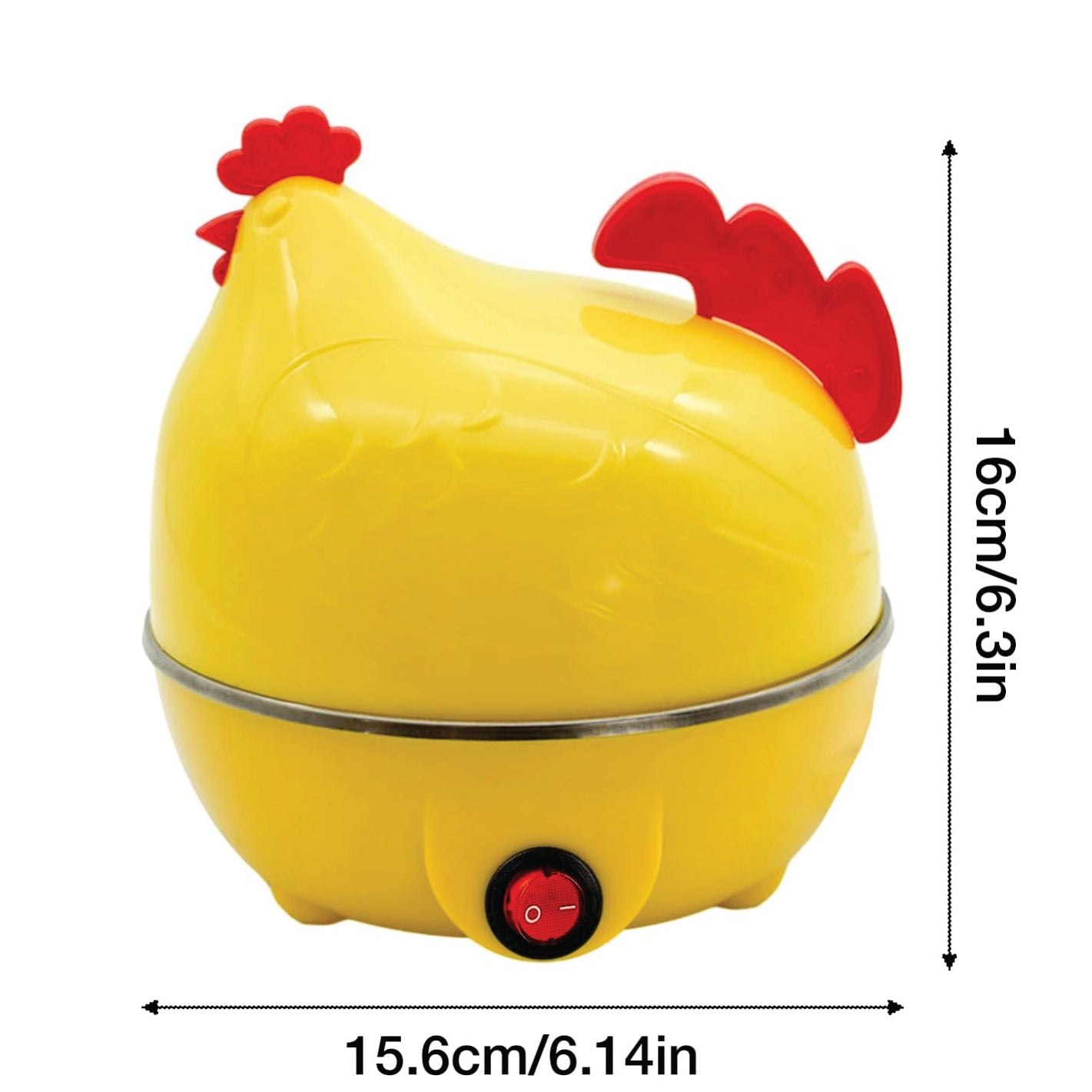 HERVIDOR ELÉCTRICO DE 7 HUEVOS MODELO GALLINA