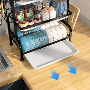 ESCURRIDOR DE PLATOS 3 NIVELES PARA COCINA