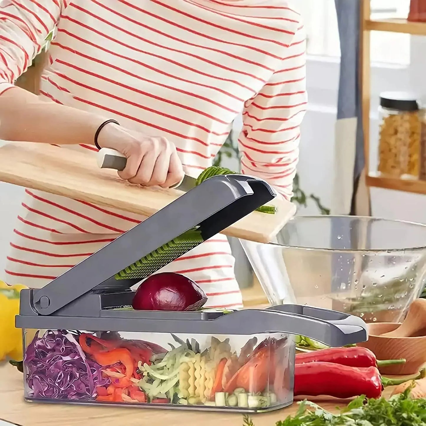MANDOLINA PICATODO MULTIFUNCIONAL DE FRUTAS Y VERDURAS