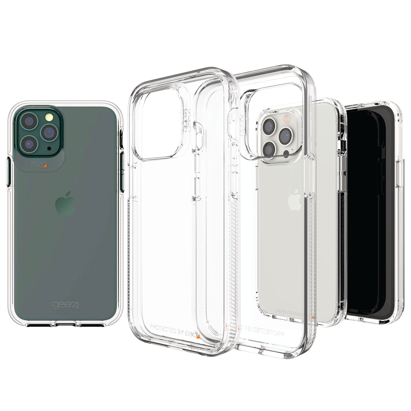 FORRO ESTUCHE PROTECTOR ANTISHOCK TRANSPARENTE GEAR4 PARA TODOS LOS IPHONE