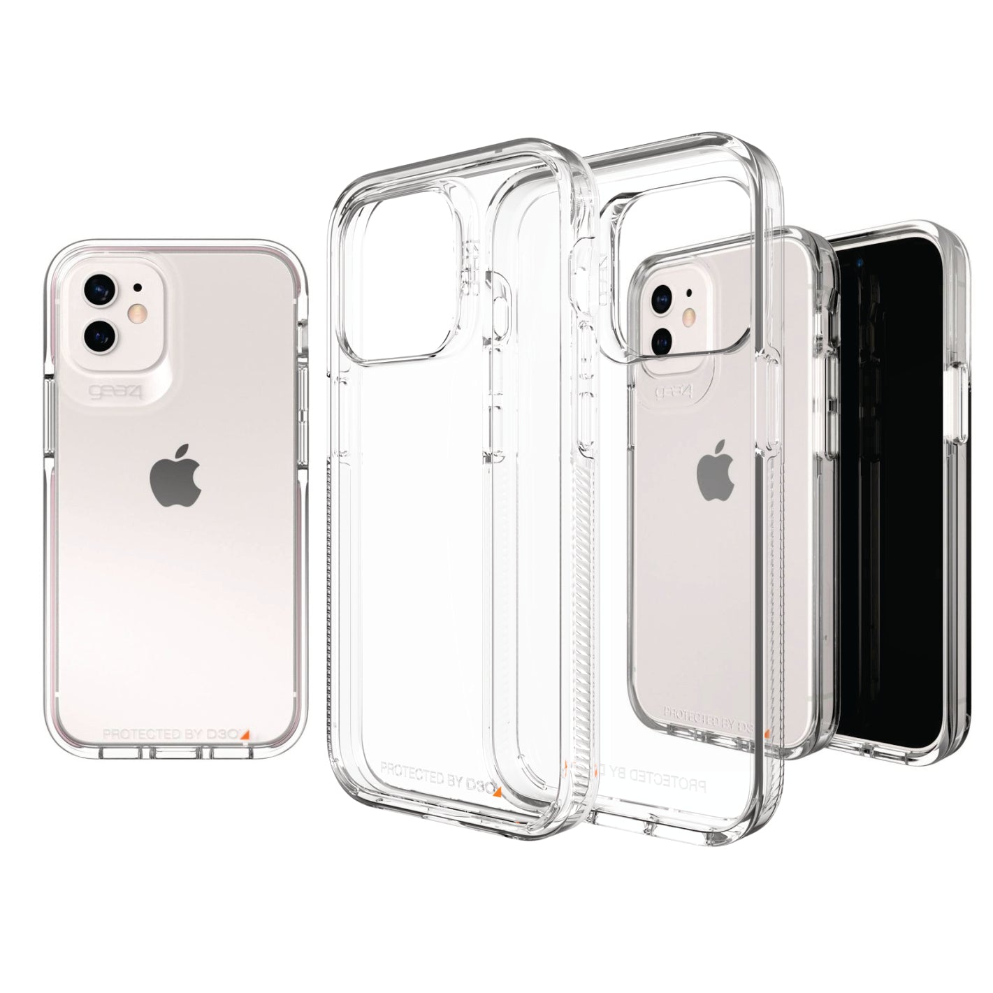 FORRO ESTUCHE PROTECTOR ANTISHOCK TRANSPARENTE GEAR4 PARA TODOS LOS IPHONE
