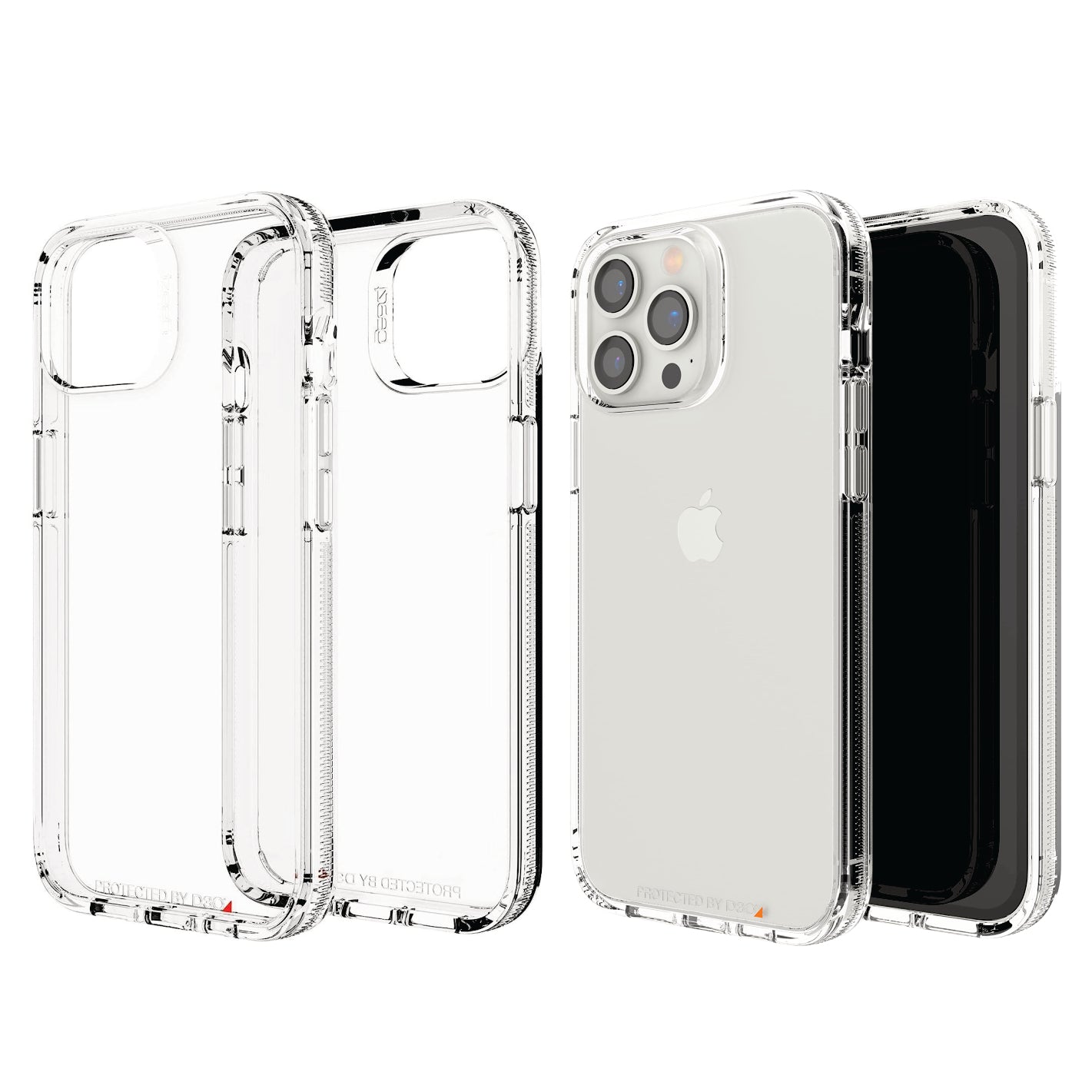 FORRO ESTUCHE PROTECTOR ANTISHOCK TRANSPARENTE GEAR4 PARA TODOS LOS IPHONE