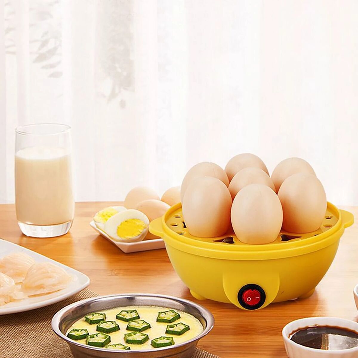 HERVIDOR ELÉCTRICO DE 7 HUEVOS MODELO GALLINA