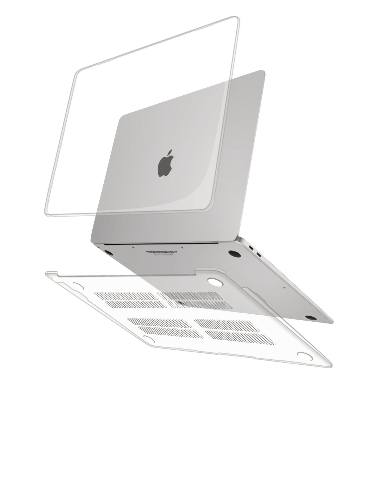 CARCASA TRANSPARENTE PARA MACBOOK  / TAPA TRASERA + TAPA DELANTERA