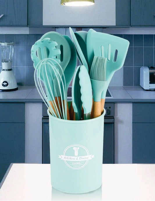 SET DE UTENSILIOS DE COCINA 12 EN 1 SILICONA