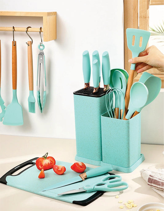 SET UTENSILIOS DE COCINA 19 EN 1
